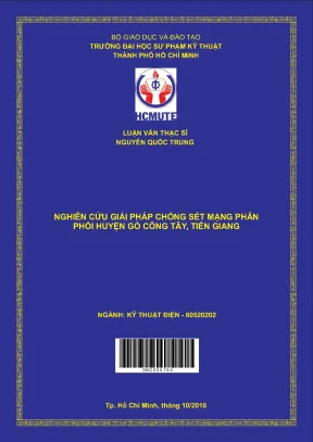 Nghiên cứu giải pháp chống sét mạng phân phối huyện gò công tây tiền giang