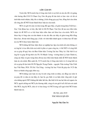 Những yếu tố triết học trong tín ngưỡng dân gian của người việt vùng đồng bằng bắc bộ