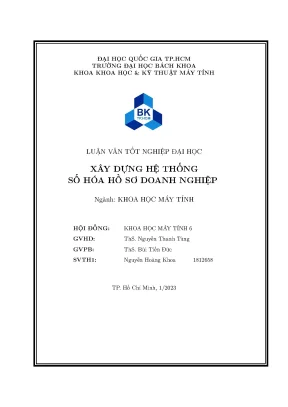 Xây dựng hệ thống số hóa hồ sơ doanh nghiệp