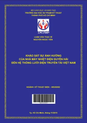 Khảo sát sự ảnh hưởng của nhà máy nhiệt điện duyên hải đến hệ thống lưới điện truyền tải việt nam