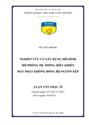 Nghiên cứu và xây dựng mô hình mô phỏng hệ thống điều khiển máy phát không đồng bộ nguồn kép
