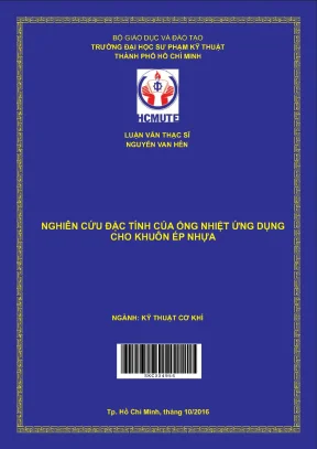 Nghiên cứu đặc tính của ống nhiệt ứng dụng cho khuôn ép nhựa