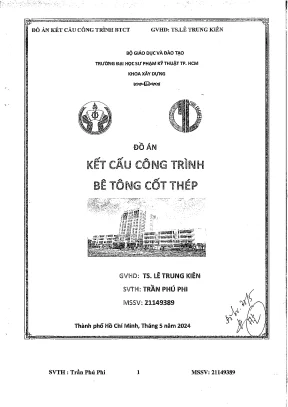 Đồ án kết cấu công trình bê tông cốt thép 1 tính toán và thiết kế sàn bằng phương pháp tra bảng