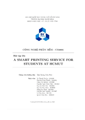 Bài tập lớn a smart printing service forstudents at hcmut