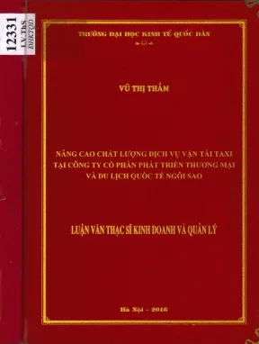 Nâng cao chất lượng dịch vụ vận tải taxi tại công ty cổ phần phát triển thương mại và du lịch quốc tế ngôi sao