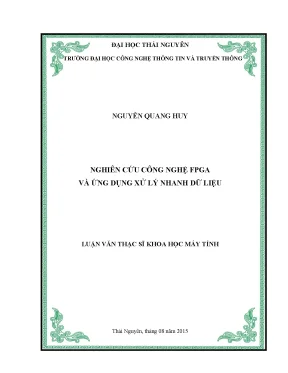 Nghiên cứu công nghệ fpga và ứng dụng xử lý nhanh dữ liệu