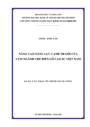 Nâng cao năng lực cạnh tranh của cụm ngành chế biến gỗ cao su việt nam