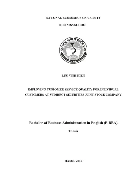 Improving customer service quality for individual customers at vndirect securities joint stock company