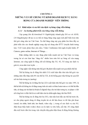 Kinh doanh dịch vụ băng rộng của viễn thông cao bằng