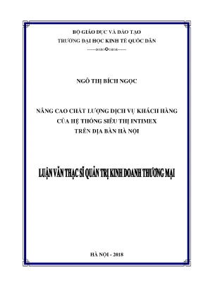 Nâng cao chất lượng dịch vụ khách hàng của hệ thống siêu thị intimex trên địa bàn hà nội