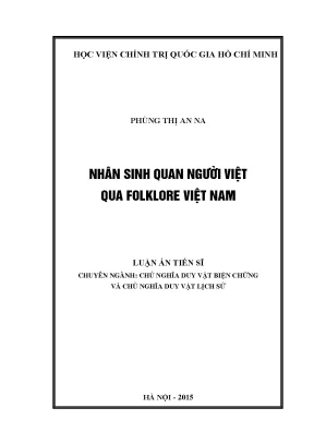 Nhân sinh quan người việt qua folklore việt nam