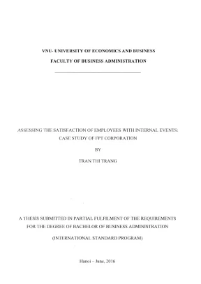 Khóa luận tốt nghiệp quản trị kinh doanh assessing the satisfaction of employees with internal events case study of fpt corporation