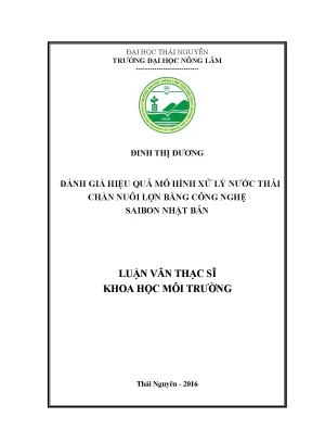 Đánh giá hiệu quả mô hình xử lý nước thải chăn nuôi lợn bằng công nghệ saibon nhật bản