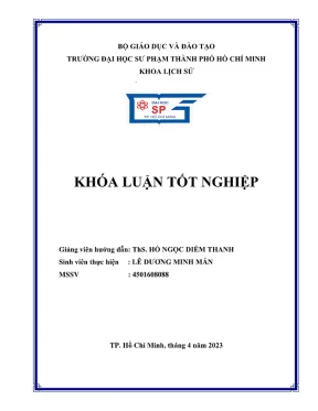 Khóa luận tốt nghiệp lịch sử việt nam trong chính sách hành động phía đông của ấn độ từ dầu thế kỷ xxi đến nay