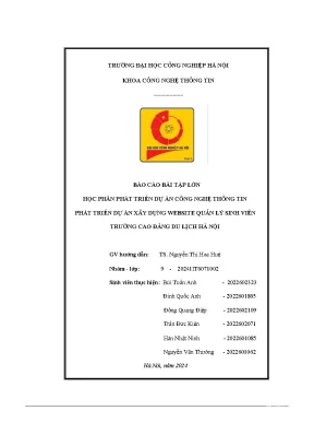 Phát triển dự án công nghệ thông tin