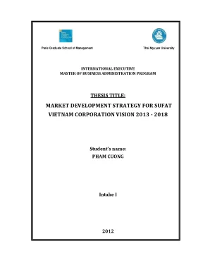Market development strategy for sufat vietnam corporation vision 2013 2018