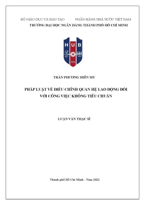 Pháp luật về điều chỉnh quan hệ lao động đối với công việc không tiêu chuẩn