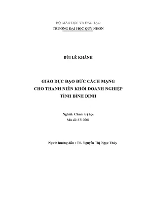 Giáo dục đạo đức cách mạng cho thanh niên khối doanh nghiệp tỉnh bình định