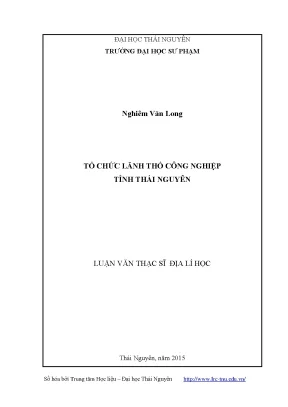 Tổ chức lãnh thổ công nghiệp tỉnh thái nguyên