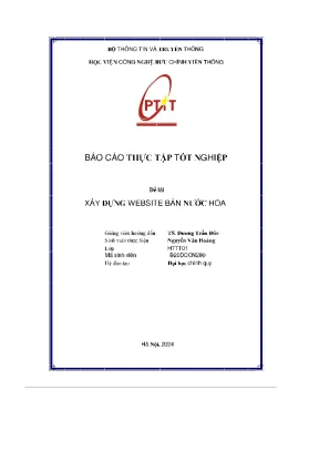 Báo cáo thực tập tốt nghiệp đề tài xây dựng website bán nước hoa