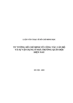 Luận văn hồ chí minh