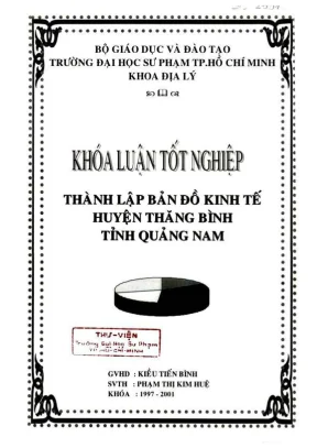 Khóa luận tốt nghiệp địa lý thành lập bản đồ kinh tế huyện thăng bình tỉnh quảng nam