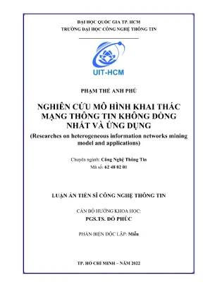 Nghiên cứu mô hình khai thác mạng thông tin không đồng nhất và ứng dụng