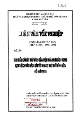 Khóa luận tốt nghiệp ngữ văn tìm hiểu cái tôi trữ tình của một nhà thơ cách mạng qua việc phân tích cái tôi trong thơ trữ tình của hồ chí minh