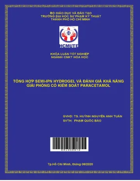 Tổng hợp semi ipn hydrogel và đánh giá khả năng giải phóng có kiểm soát paracetamol