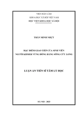 Đặc điểm giao tiếp của sinh viên người khmer vùng đồng bằng sông cửu long