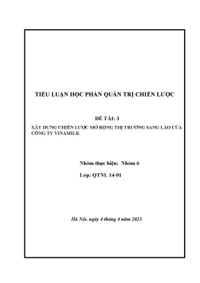 Môn quản trị chiến lược