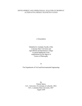Development and operational analysis of highway alternating merge transition zones