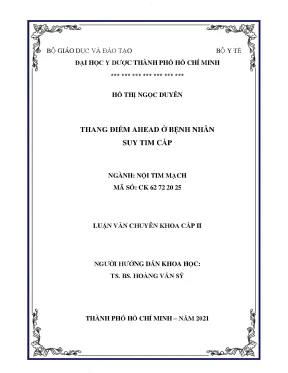 Thang điểm ahead ở bệnh nhân suy tim cấp