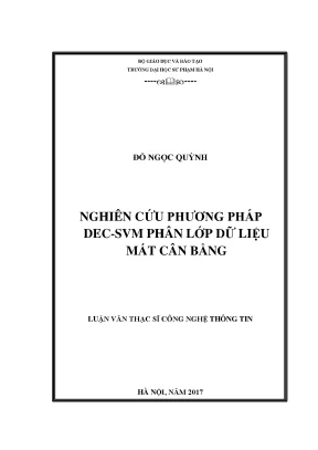 Async smote một giải pháp cho phân lớp dữ liệu mất cân bằng