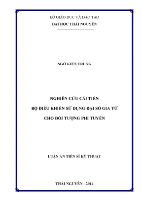 Nghiên cứu cải tiến bộ điều khiển sử dụng đại số gia tử cho đối tượng phi tuyến