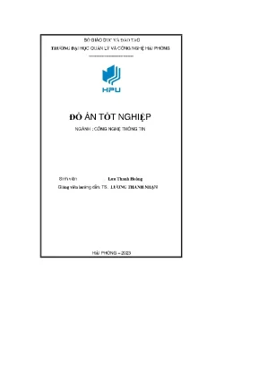 Xây dựng website tạp chí khoa học sức khỏe trường đại học y dược hải phòng