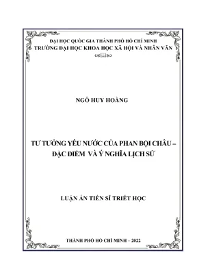 Tư tưởng yêu nước của phan bội châu đặc điểm và ý nghĩa lịch sử