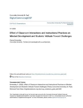 Effect of classroom interactions and instructional practices on m