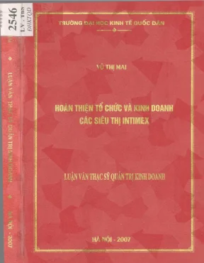 Hoàn thiện tổ chức và kinh doanh các siêu thị intimex