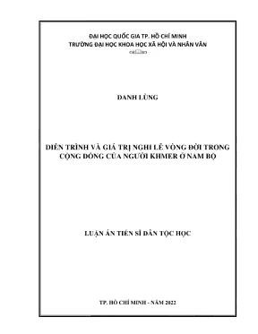 Diễn trình và giá trị của nghi lễ vòng đời trong cộng đồng của người khmer ở nam bộ