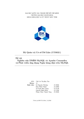Hệ quản trị cơ sở dữ liệu co3021 đề tài nghiên cứu dmbs mysql và apache cassandra và phát triển ứng dụng ngân hàng dựa trên mysql