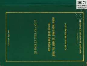 Hoàn thiện công tác kiểm tra thuế tại cục thuế tỉnh nghệ an