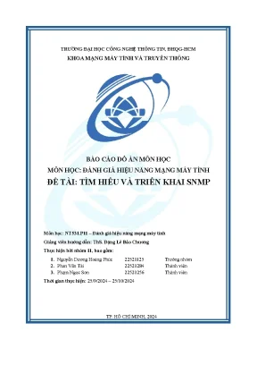 Đề tài tìm hiểu và triển khai snmp