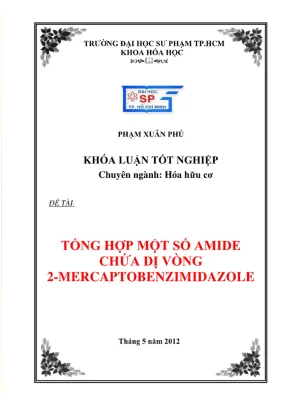 Khóa luận tốt nghiệp hóa học tổng hợp một số amide chứa dị vòng 2 mercaptobenzimidazole