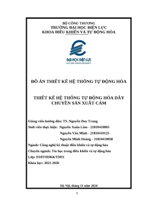 Đồ án thiết kế hệ thống tự động hóa thiết kế hệ thống tự động hóa dây chuyền sản xuất cám