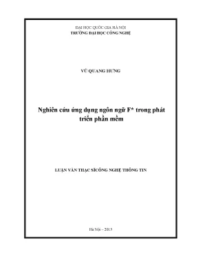 Nghiên cứu ứng dụng ngôn ngữ f trong phát triển phần mềm
