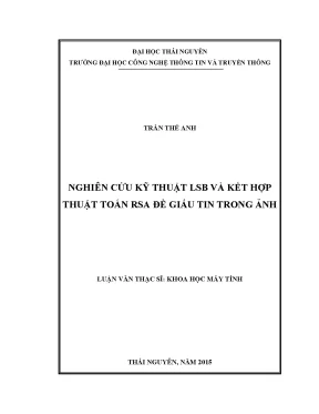 Nghiên cứu kỹ thuật lsb và kết hợp thuật toán rsa để giấu tin trong ảnh