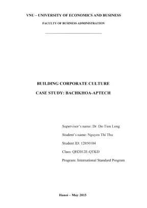Khóa luận tốt nghiệp quản trị kinh doanh building corporate culture case study bachkhoa aptech