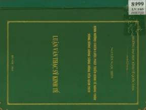 Định hướng chiến lược phát triển kinh tế nông thôn vùng đồng bằng sông hồng đến năm 2020