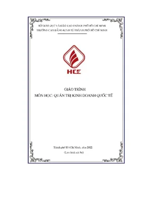 Giáo trình môn học quản trị kinh doanh quốc tế